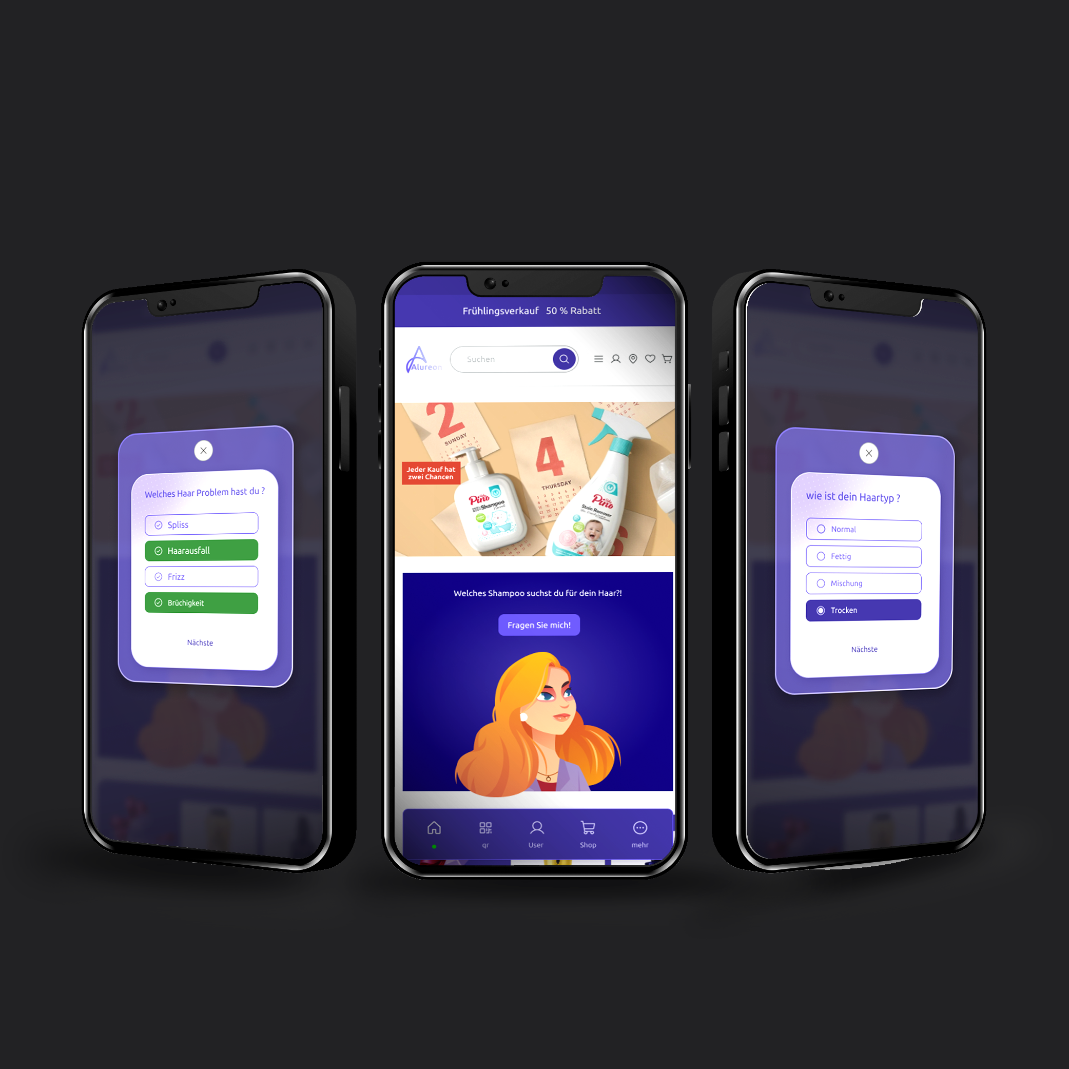 App shown on mobile screen